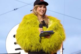 Suki Waterhouse's Aiste Hong Fur Coat Completes Cropped Corset Top Look