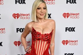 Tori Spelling’s Corset Dress Packs a High-Slit, Sheer Twist at the iHeart Awards 2026