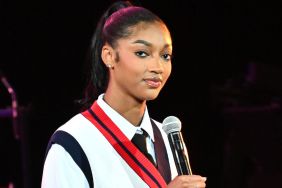 Angel Reese Stuns in a Dangerously High-Slit Dress for Vogue Australia