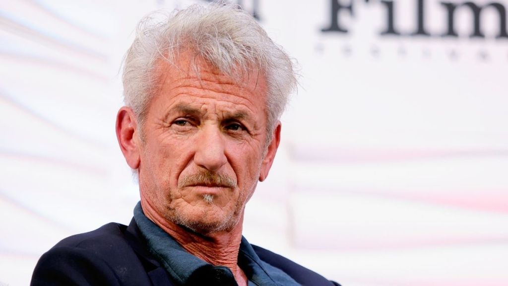 Sean Penn Receives Oscar Made of War-Damaged Ukrainian Train Metal