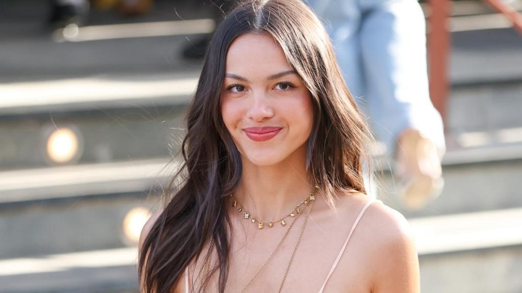 Olivia Rodrigo Debuts a Sleek Thin-Strap Dress Look at Paris Fashion Week