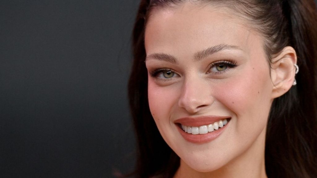 Nicola Peltz’s Sheer Gemstone Top Grabs Attention for The Beauty Cameo