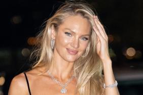 Candice Swanepoel Turns Up the Heat in Stringy Animal Print Bikini for Tropic of C Drop
