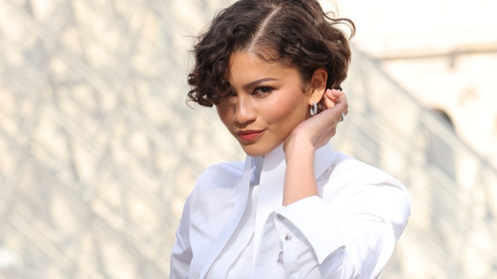 Zendaya Debuts Ruched Dress With Slit at ESSENCE Event