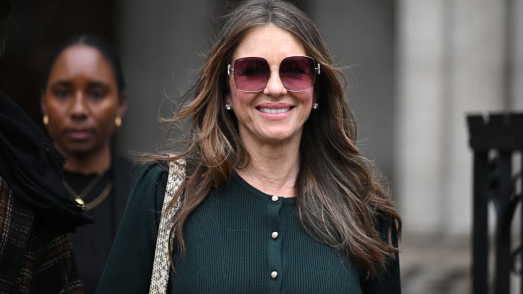 Elizabeth Hurley Chain-Held Bikini Bottoms Steal Focus in New Photos