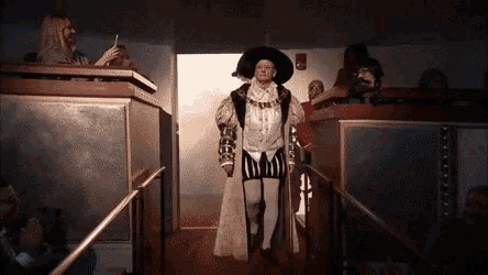 All of his costumed appearances and late-night outfits.
