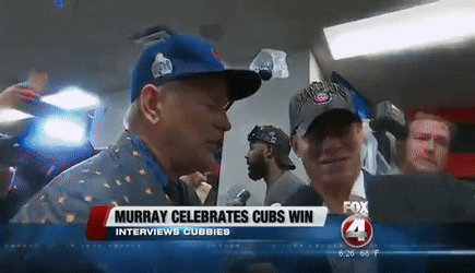 Being Fox Sports' correspondent when Cubs won World Series.