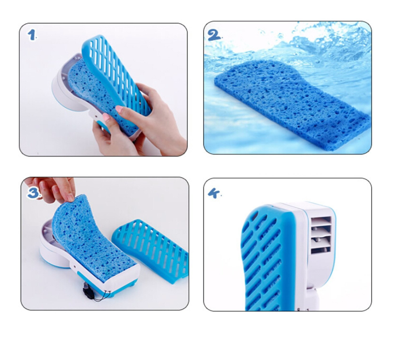 WoneNice Portable Small Fan & Mini-Air Conditioner