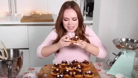 Cupcake eating gifs #3