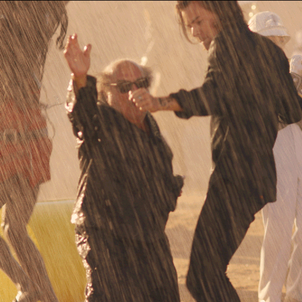 Dancing with the glitteratti.