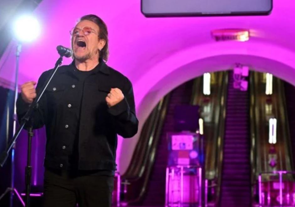 Meanwhile in Ukraine: U2 Plays Surprise Acoustic Set in Kyiv Bomb Shelter, Haven’t They Suffered Enough?