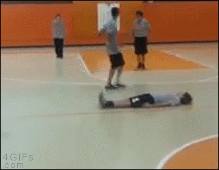 Taking A Ball Hit