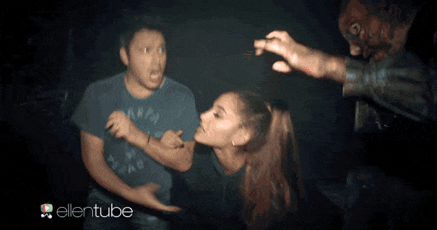 Making out in haunted houses.