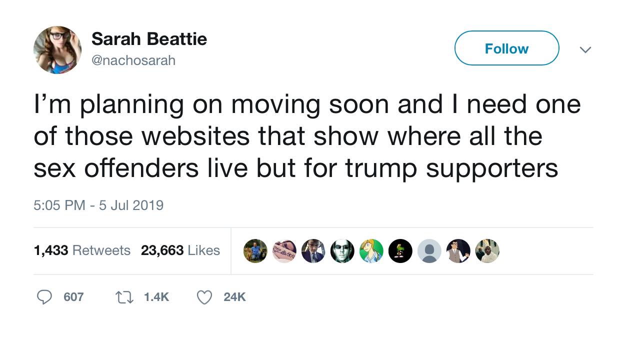 On moving.