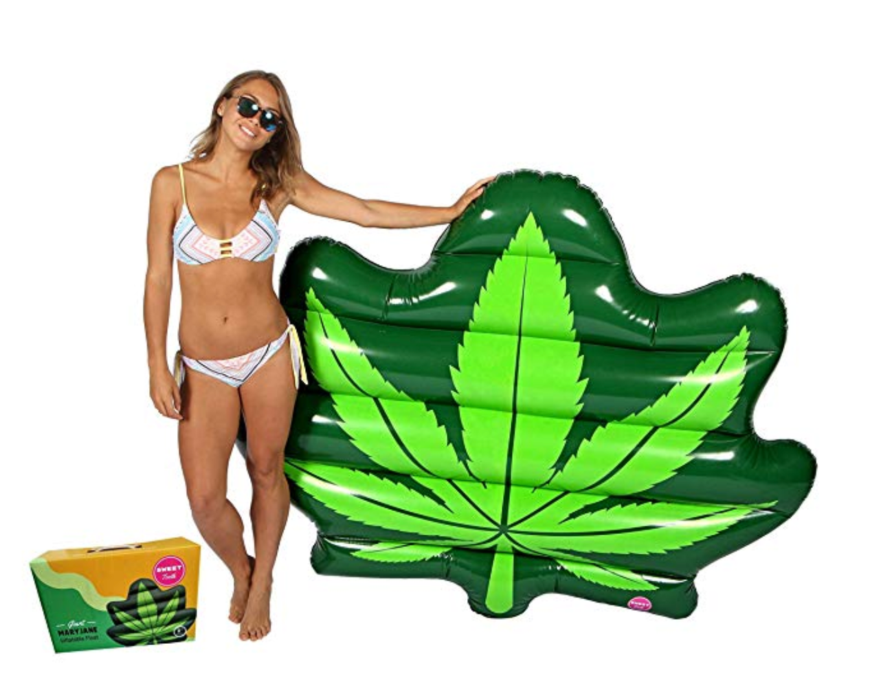 Giant Weed Leaf Pool Float