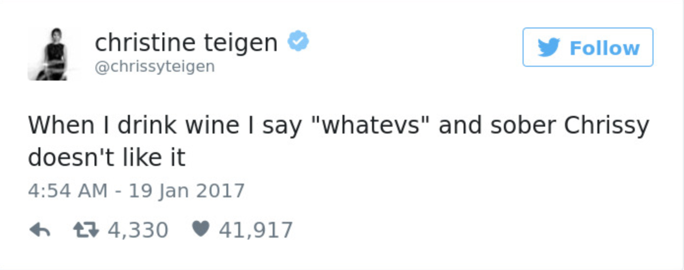 Teigen Tweets Farewell #16