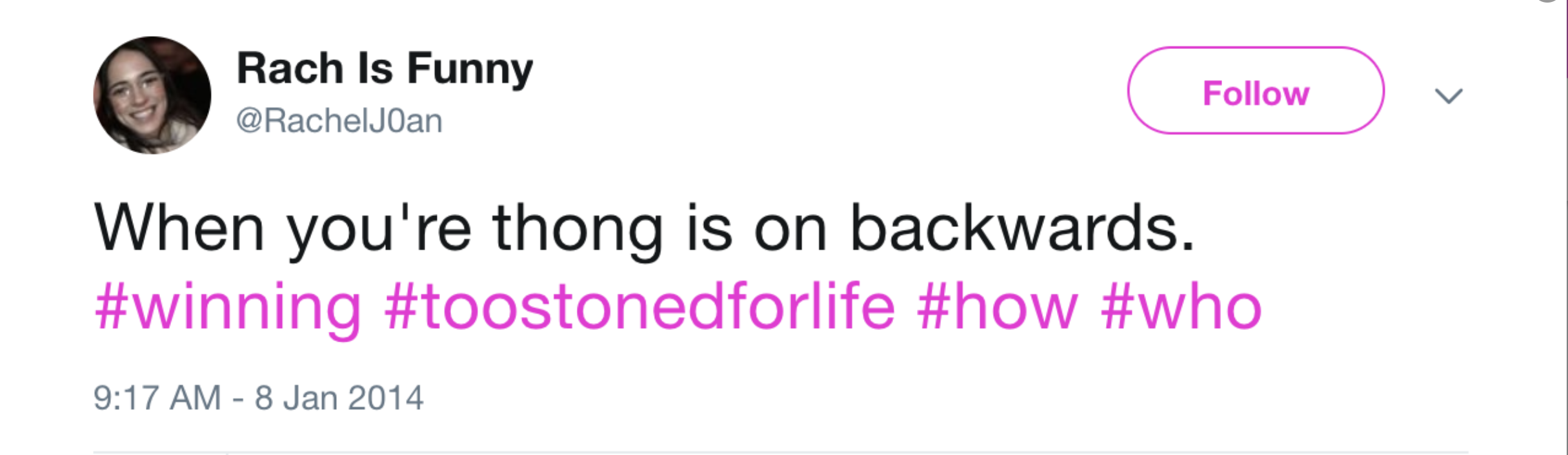 A Little Less Thong Confusion