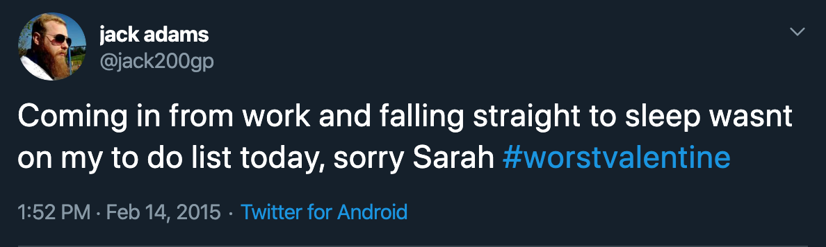 Worst Valentines Day Tweets #4