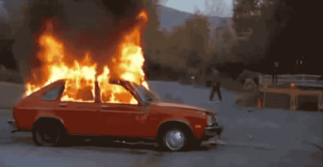 Your car looks more like a dumpster than a car.